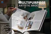Multipurpose Artistic Brochure, a Brochure Template by GrafxFun (Thumbnail 1 of 23)