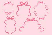 Bows & Frames Hand Drawn Collection, an Object Graphic by Kokoshka (Thumbnail 7 of 13)