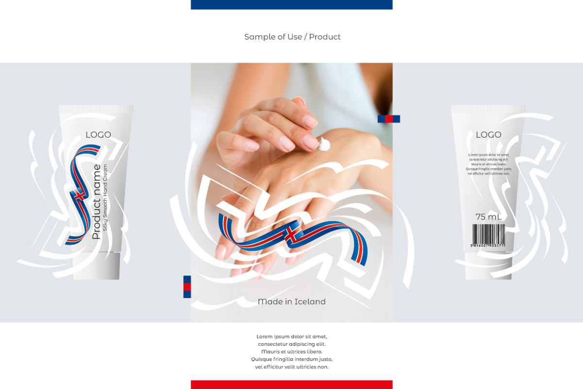 Iceland flag ribbon vector, a Templates & Theme by Simbos (Photo 5 of 9)