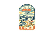 Vintage Mountain Wall Art, Summit, a Background Graphic by LaseredNinja (Thumbnail 3 of 3)
