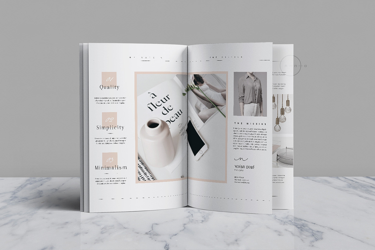 Editorial Portfolio PSD • Noémi, a Brochure Template by Nonola (Photo 4 of 7)