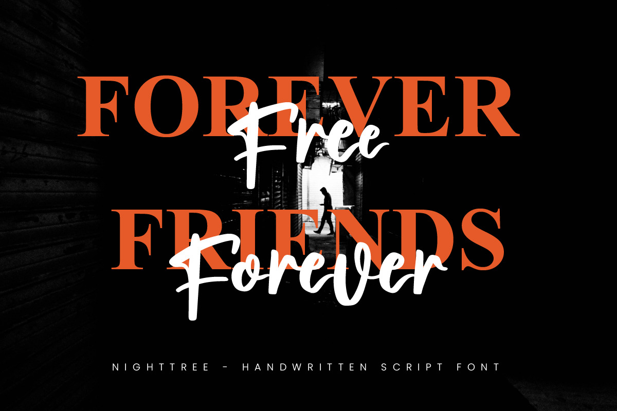Nighttree Handwritten Script Font, a Script Font by Ronny Studio (Photo 2 of 10)