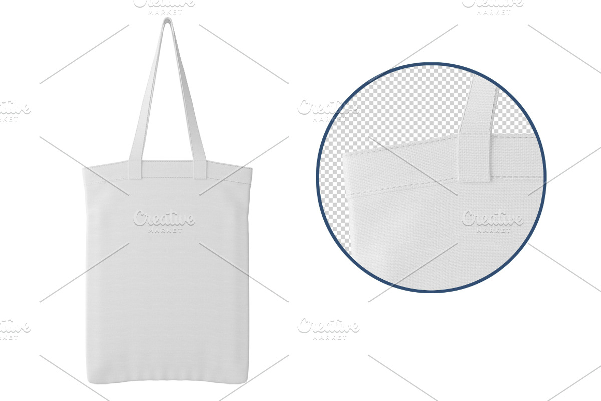 Canvas bag. PSD object mockup., an Apparel Mockup by NatalyaZelenova (Photo 2 of 6)