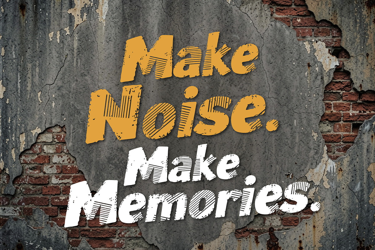 Bead Roks Denim - Built Rough, a Sans Serif Font by HypeWorksCo (Photo 6 of 12)