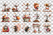 Woodland Fall Animals PNG Bundle, a Seasonal Illustration by Nicolle's Colorful Art (Thumbnail 3 of 5)