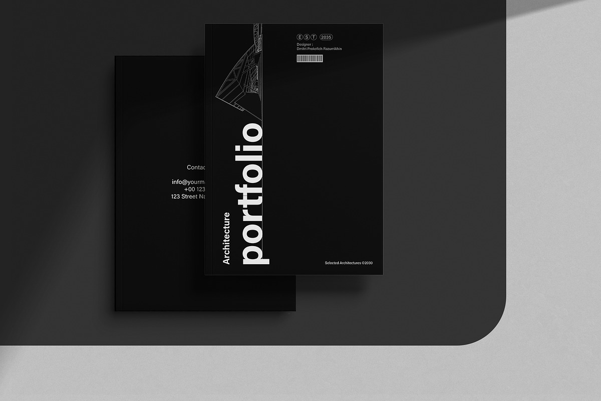 Architecture Portfolio Template, a Brochure Template by DesignCrest (Photo 10 of 13)