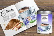 Chicory. Watercolor collection, a Food Illustration by Daria Ustiugova (Thumbnail 9 of 9)