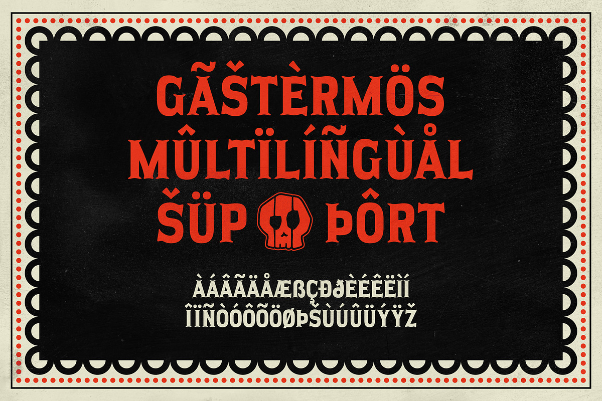 Gastermos – Mexican Tuscan Serif, a Serif Font by Drizy (Photo 5 of 10)