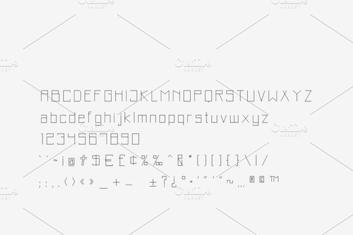 Crew - Laser, Craft Cutter Font preview 2