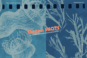 Ocean Shots hand drawn backgrounds, a Background Graphic by DigARTbyHavroshka