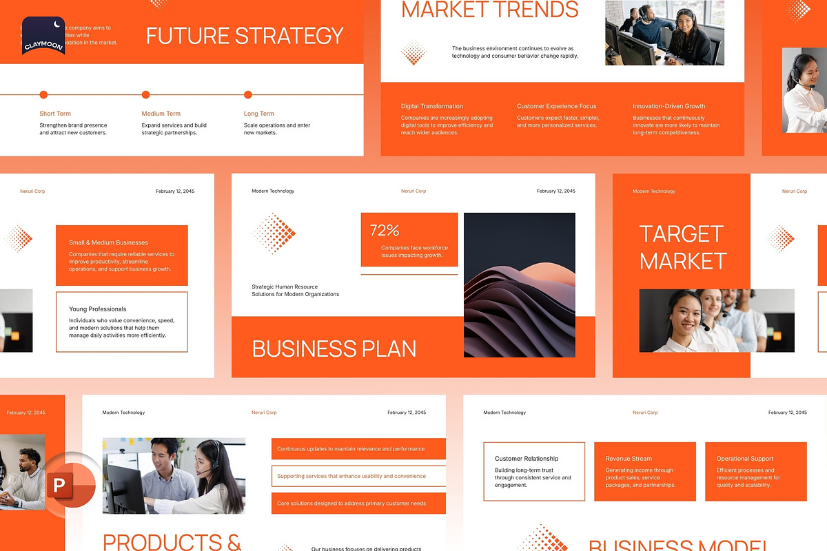 Modern Business Plan Presentation, a Presentation Template by Claymoon Lab (Photo 2 of 7)
