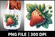 Watercolor Strawberry Clipart PNG, an Illustration by Designking (Thumbnail 2 of 4)