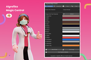 3D Character Female Doctor