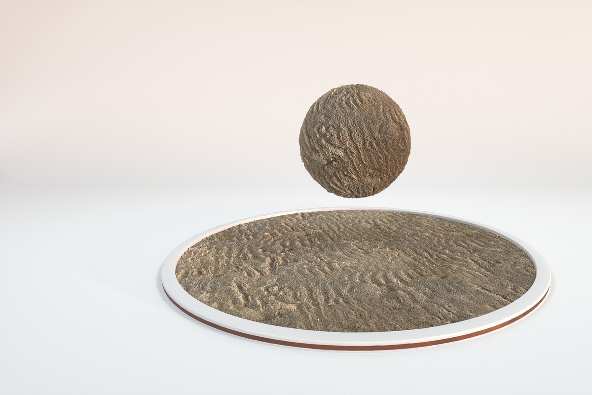 4 Seamless Beach Sand Textures, a Textures & Material 3D Model by 3DTreatment (Photo 1 of 6)