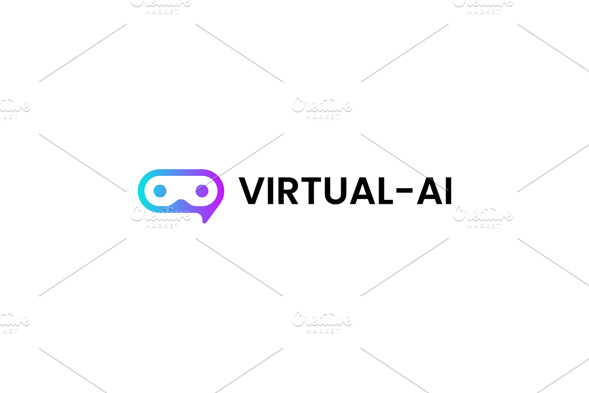 Virtual Ai Technology Logo Design, a Branding & Logo Template by brandingpro (Photo 2 of 4)