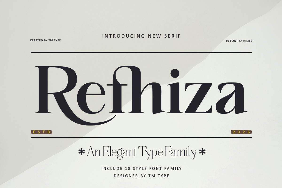 Refhiza, a Serif Font by TM Type (Photo 1 of 12)