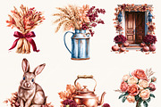 Elegant Autumn Harvest Clipart, a Decorative Illustration by BusyDaydesign (Thumbnail 2 of 9)
