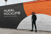 Street mural mockup bundle outdoor, an Advertising Mockup by FoundImages (Thumbnail 19 of 42)