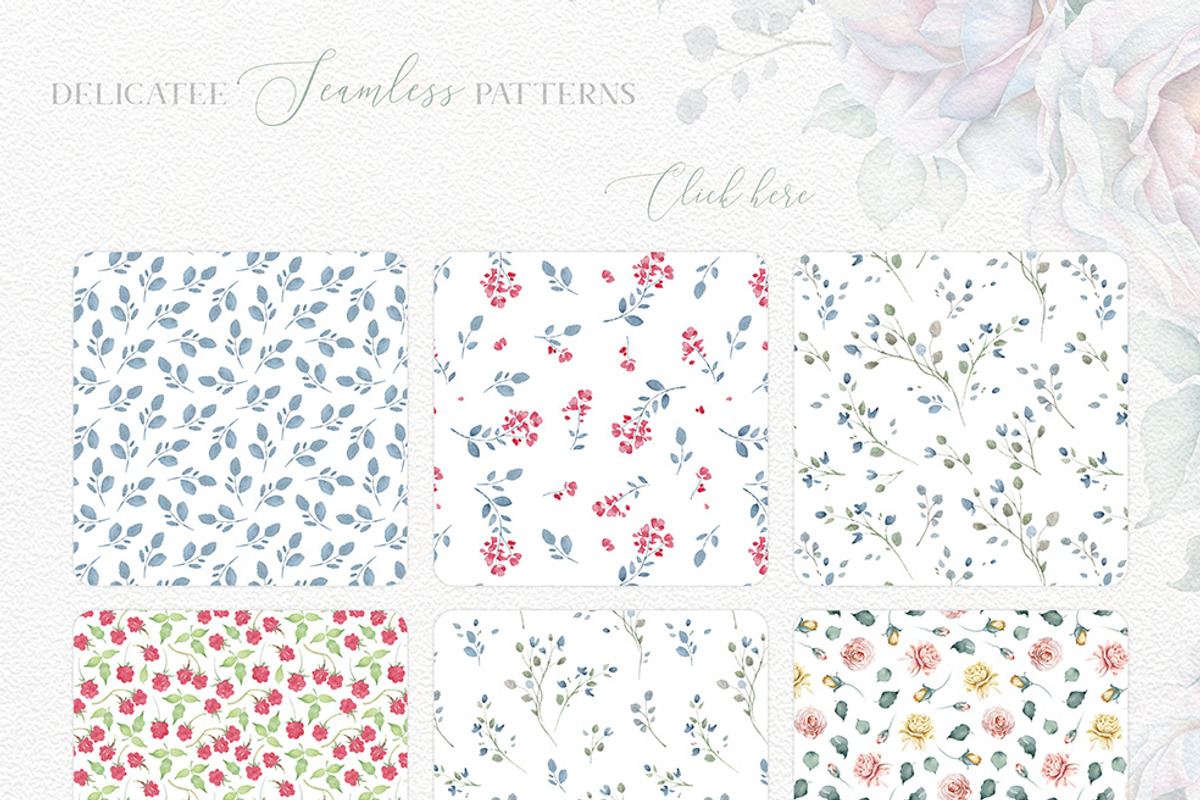 Delicate Watercolor Florals, a Decorative Illustration by Eva Katerina (Photo 15 of 25)