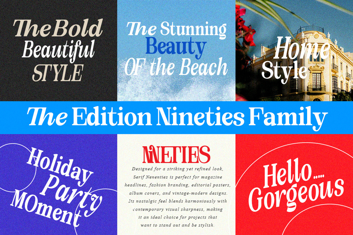 The Edition Nineties | 11 Font Style, a Serif Font by IM Studio (Photo 5 of 11)