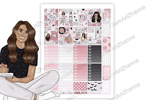 Planner Girl Stickers 2x1,5