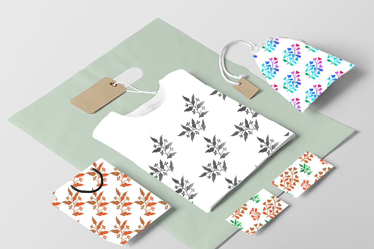 Hand Drawn Floral Pattern Set, a Pattern Graphic by Design Unique (Photo 9 of 11)