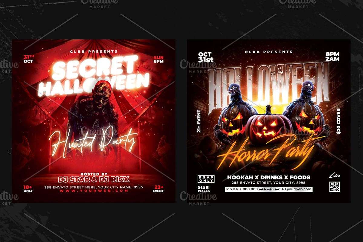 15+ Halloween Flyer Bundle, a Flyer Template by StarPixles11 (Photo 6 of 9)