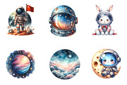 Space Animal Clipart, an Illustration by CreationArt (Thumbnail 6 of 6)