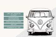 Van Line Art Clipart  Bundle, a Transportation Illustration by BusyDaydesign (Thumbnail 5 of 8)