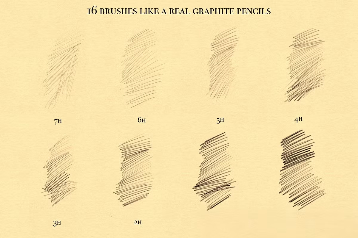 Procreate Pencil Brushes, a Brush Add-On by GearShift (Photo 4 of 6)