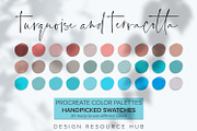 Turquoise & Terra Procreate Palette, a Palette Add-On by Design Resource Hub (Thumbnail 1 of 3)