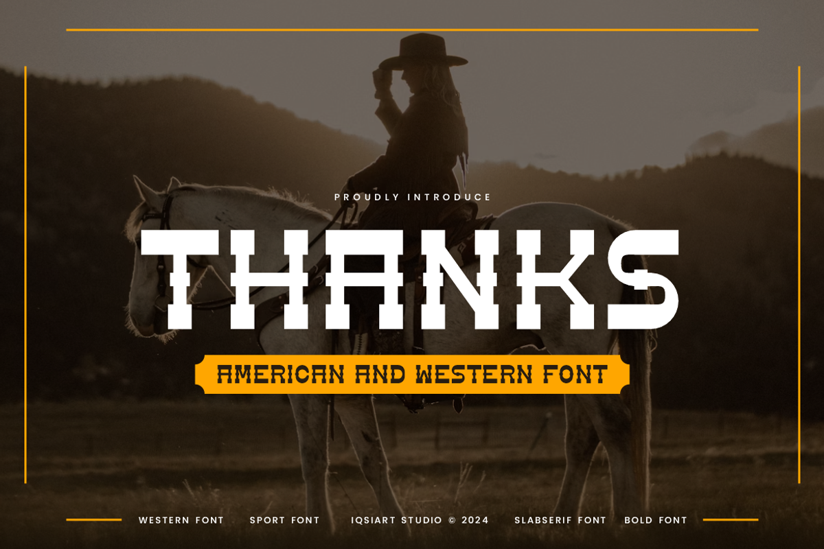 Jonyawey - Western Font, a Slab Serif Font by Iqsiart Studio (Photo 6 of 6)