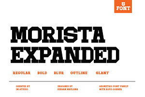 Morista Expanded Family | 5 Style, a Slab Serif Font by IM Studio