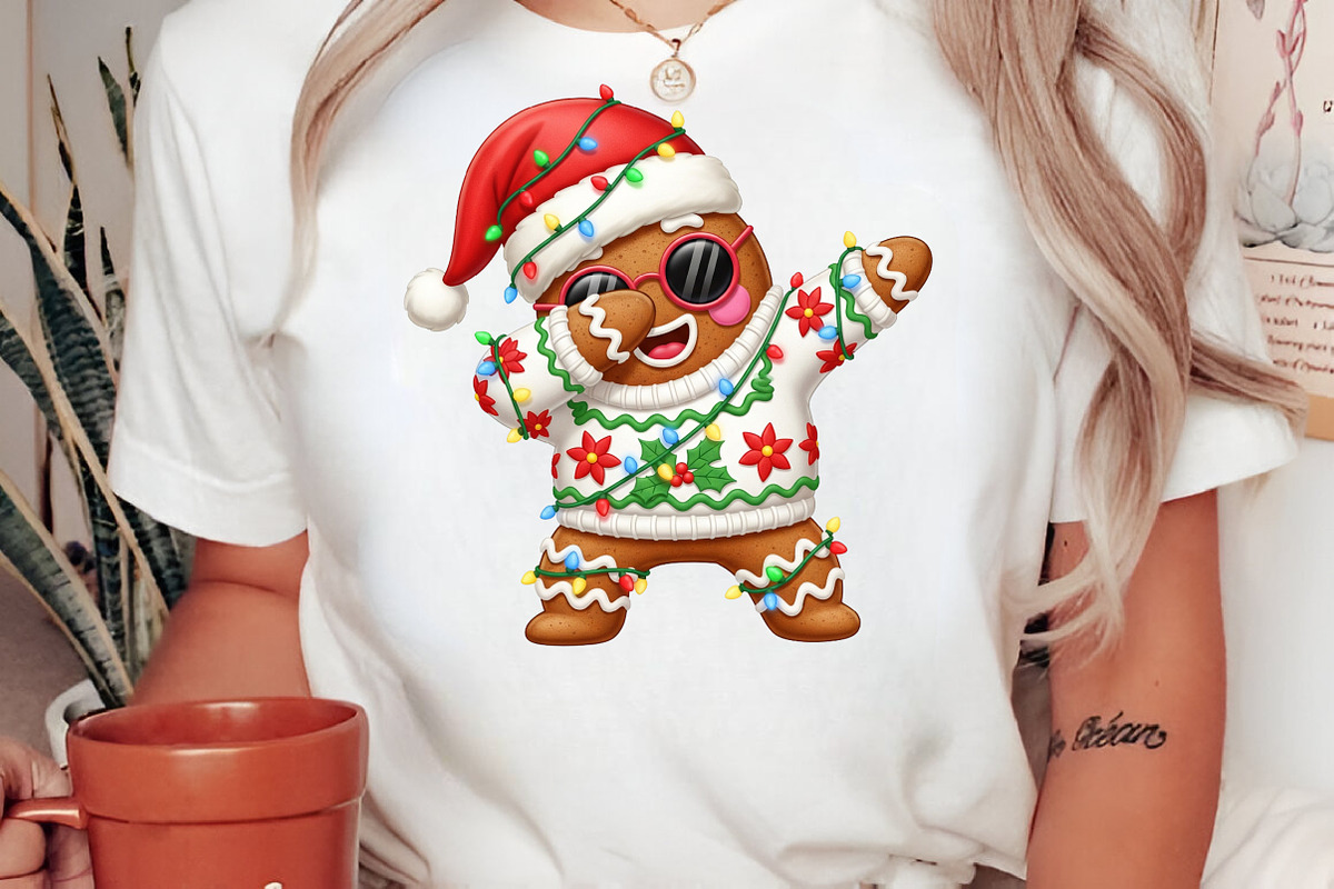 Christmas Gingerbread Dabbing, an Illustration by Craft Nest (Photo 2 of 6)
