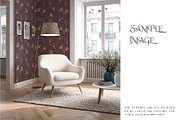 Living Room Wallpaper Mockups, a Product Mockup by mock-ups (Thumbnail 10 of 11)