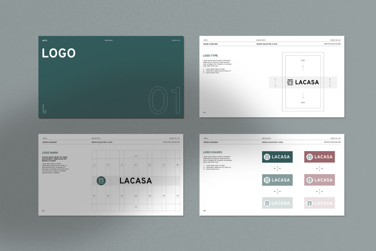 Brand Guidelines Presentation, a Presentation Template by Dream-Lab (Photo 3 of 11)
