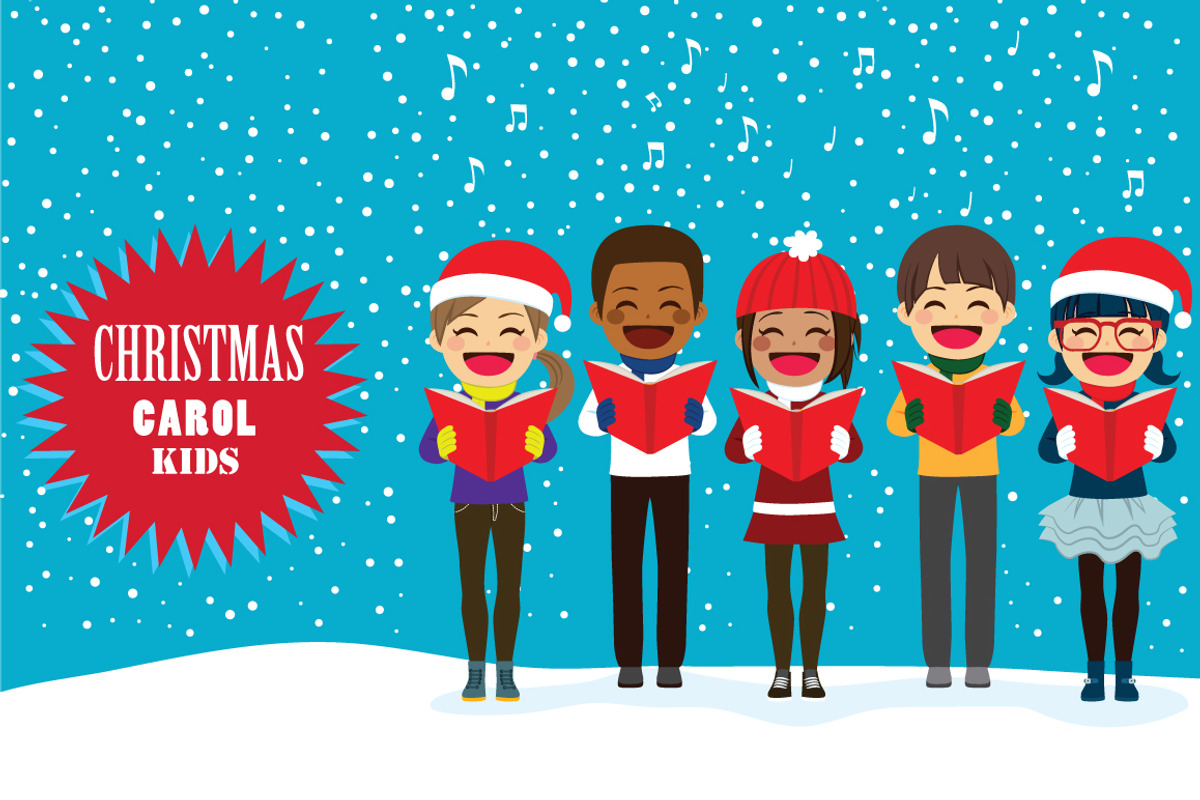 Christmas Carol Kids, a Person Illustration by Kakigori Studio