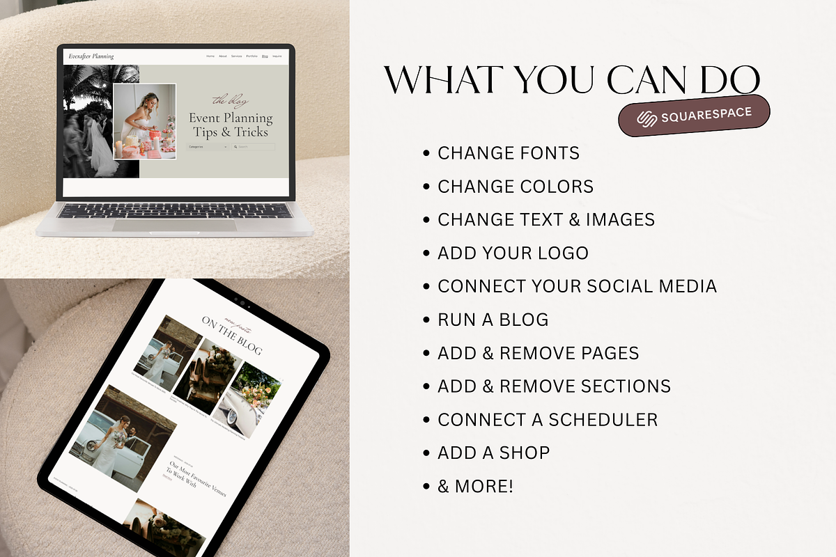 Squarespace Website Template Pink, a Squarespace Template by Breah Designs (Photo 3 of 10)