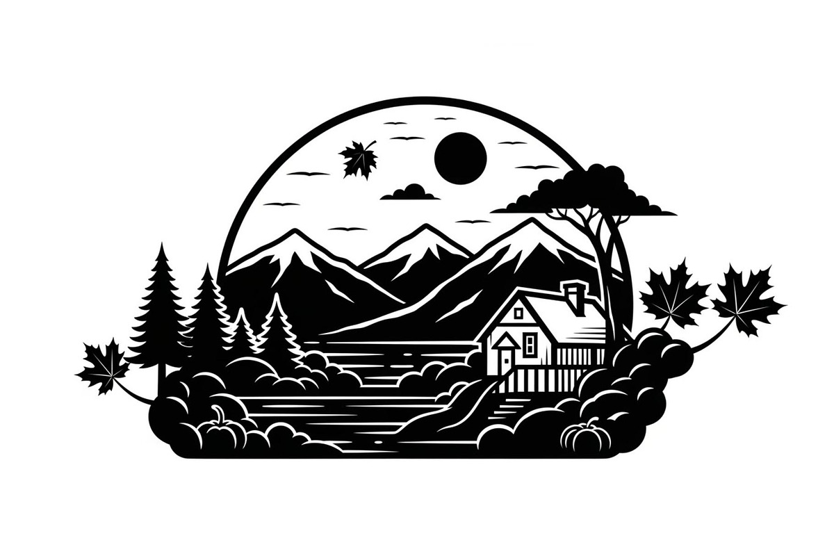 Autumn Fall Leaves Landscape, a Graphic by Artivon (Photo 7 of 13)