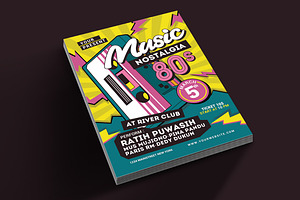 80's Music Event Flyer