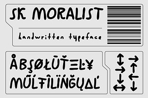 SK Moralist Handwritten Font