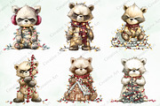 Whimsical Christmas Teddy With Light, an Illustration by Creative Art (Thumbnail 3 of 10)