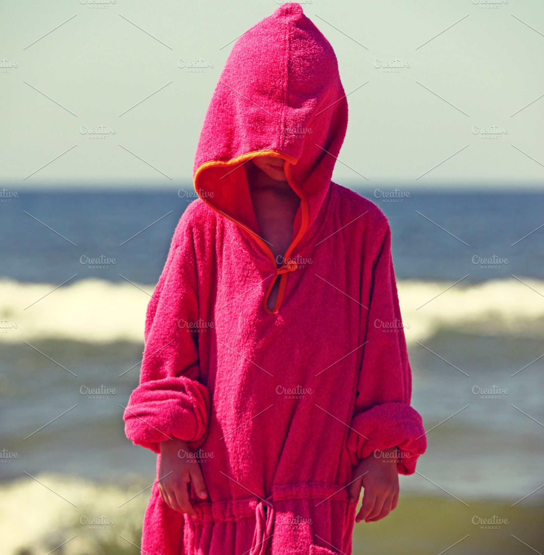 Child with bath robe, a Person Photo by BOOCYS