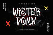 Wister Domn Graffiti Font, a Handwritten Font by Lettermine (Thumbnail 1 of 10)