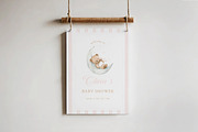 Teddy Bear Baby Shower Welcome Sign, a Flyer Template by LucaTheme (Thumbnail 3 of 6)