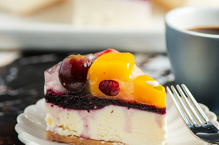 No-bake cheesecake with summer fruit, a Food & Drink Photo by Rob D