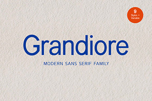 Grandiore Modern Sans Serif Font