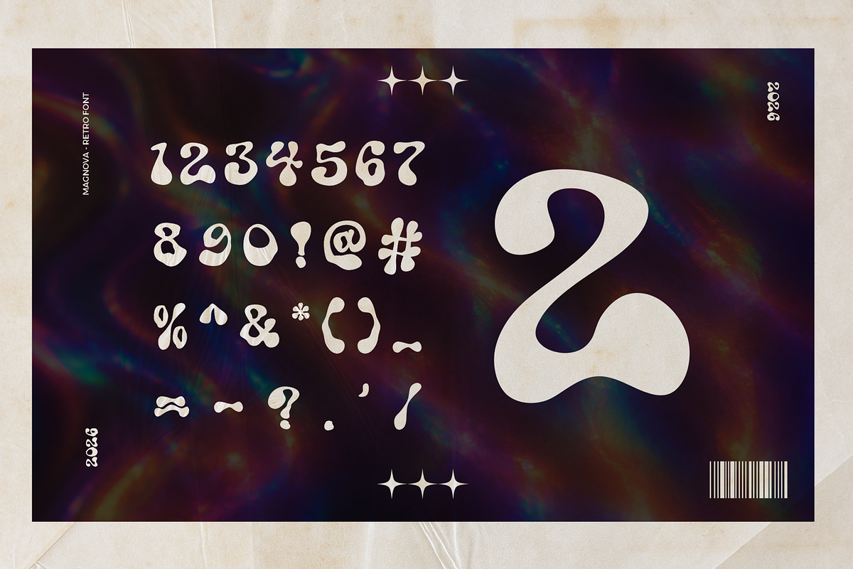 Mignova - Psychedelic Display Font, a Handwritten Font by figuree studio (Photo 8 of 8)