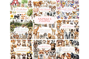 Watercolor Clipart Whole Shop Bundle, a Seasonal Illustration by ClipArtCharm (Thumbnail 8 of 9)