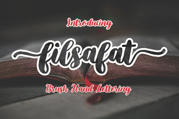 Filsafat Script | Brush Font preview 7